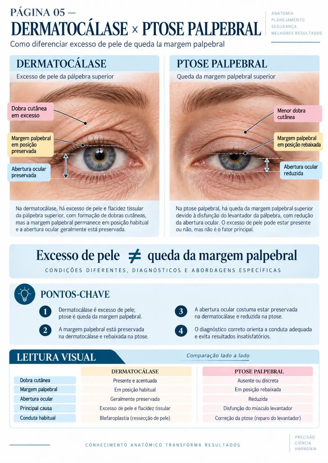 Página do BLEPH MAP: Dermatocálase × Ptose Palpebral